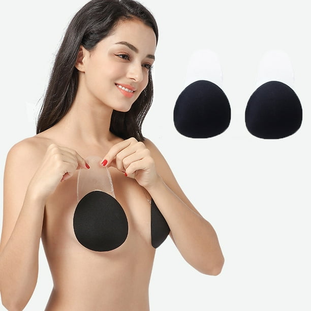 Sticky Bra, Round Silicone Adhesive Bra Strapless Sticky Bra for Large  Breasts Sticky Bras for Women to Push Up Breasts.