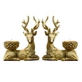 thumbnail image 2 of Sujetavelas,Portavelas Tealight Elk Resina Estatua Decoraciones,Portavelas de oración Portavelas,Centro de mesa de boda Portavasos decorativos para velas,Candelabros de mesa Bandeja de perfecl Sujetavelas, 2 of 8