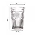 thumbnail image 2 of HLONK Romantic Embossed Water Glass Premium Glass Set For Refreshments  Soda & Beverages  Perfect For Dinner Parties  Bars & Restaurants, 2 of 4