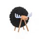 thumbnail image 3 of Sheep Shape Coasters Cup Pads Coasters Insulated Round Felt Cup Mats, 3 of 5