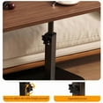 thumbnail image 3 of Premium Walnut Side Table: Adjustable 17.52"-29.92"H, 15.75"x11.81" Thick Top, 15KG – Ideal for Bedside/Sofa/Small Spaces, Reading/Work, 3 of 7