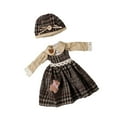 thumbnail image 2 of Falda de muñeca para niña de 12 pulgadas, ropa de moda para muñeca de simulación, tela suave, vestido informal para muñeca de todos los días, vestido Estilo A, 2 of 8