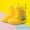 Yellow, variant on AXXD Rain Boots Toddler Child Baby Girls Boys Cute Medium Width Dinosaur-Print Waterproof Shoes New Arrival Size 24(US:7M)