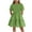 Green, variant on felwors Girls Dress Linen Boho Party Ruffle Sleeve A-Line Floral Hem Loose Fit Summer Outfits for 5-12 Years Kids Brown, 5-6 Years