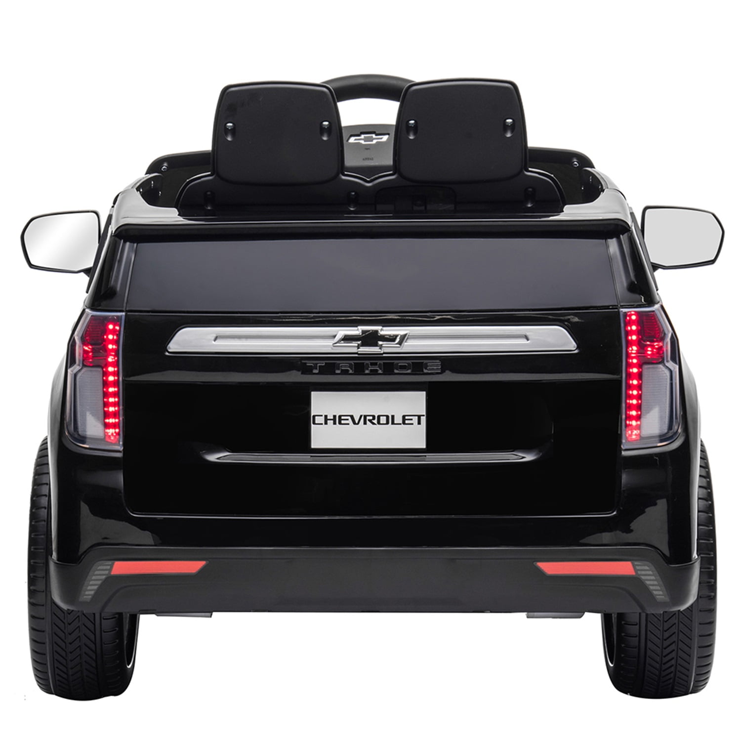 CIPACHO Licensed Chevrolet 12V Ride On, Electric Kids Car Toys with 2.4G Remote Control Dual Drive SUV, Black