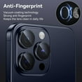 thumbnail image 4 of PINHEN for iPhone 15 Pro/iPhone 15 Pro Max Camera Lens Protector,[Keep Original Shooting] Shatterproof 9H Tempered Glass Camera Screen Protector Metal Ring Cover Film Accessories, 4 of 6