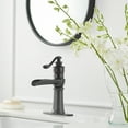 thumbnail image 3 of BWE Waterfall Oil Rubbed Bronze Bathroom Sink Faucet Single Handle One Hole, 3 of 6