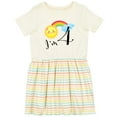 thumbnail image 3 of Inktastic I'm 4- Fourth Birthday Sun Rainbow Girls Toddler Dress, 3 of 5