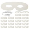 thumbnail image 1 of Sets DIY PENGJTMXG 40 Máscaras de Pulpa de Papel Blanco Pintadas a Mano con Personalidad en Blanco, 1 of 4