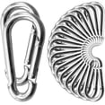 thumbnail image 1 of Ganchos Mosquetón REDOVANT M8 80mm Acero Galvanizado con Zinc para 500 lbs, 1 of 6