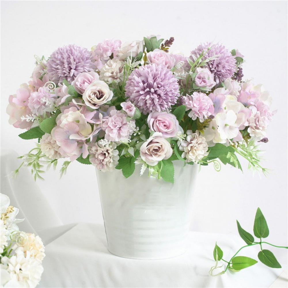 Artificial Hydrangea Silk Fake 7 Heads Flower Wedding Party Floral Decorations
