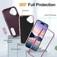 thumbnail image 4 of for iPhone 17 Case, iPhone 17 Phone Case with Built in Kickstand, Shockproof/Dustproof/Drop Proof Heavy Duty Military-Grade Rugged Protective Cover for iPhone 17,Purple,For iPhone 17, 4 of 8