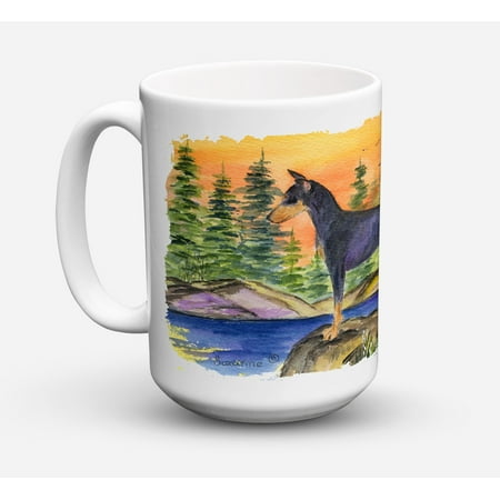 Manchester Terrier Dishwasher Safe Microwavable Ceramic Coffee Mug 15 ounce SS8419CM15
