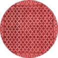 thumbnail image 1 of Ahgly Company Indoor Round Southwestern Red Country Area Rugs, 7' Round, 1 of 4