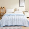 thumbnail image 2 of Ohufall Cooling Comforter Cotton Comforter Summer Bedding Thin Lightweight Washable Quilt Core Soft Breathable For Student Use, 2 of 6