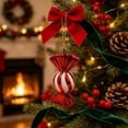 thumbnail image 6 of Tepsmf Christmas Hanging Ornaments Santa Snowman Candy Cane Tree Pendants Festive Decor for Indoor Xmas Party Holiday Scene Decoration, 6 of 6