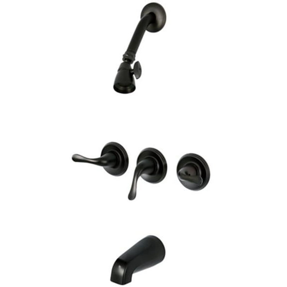 Yosemite Three Handle Tub Shower Faucet, Oil Rubbed Bronze