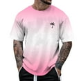 thumbnail image 1 of Men's All-Over Print Short Sleeve T-Shirt Fashion Floral Round Neck Casual Top for Spring Summer, 1 of 4