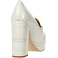 thumbnail image 3 of Sam Edelman Aretha Modern Ivory Block Heel Rounded Toe Slip On Fashion Pumps (Modern Ivory, 9.5), 3 of 6
