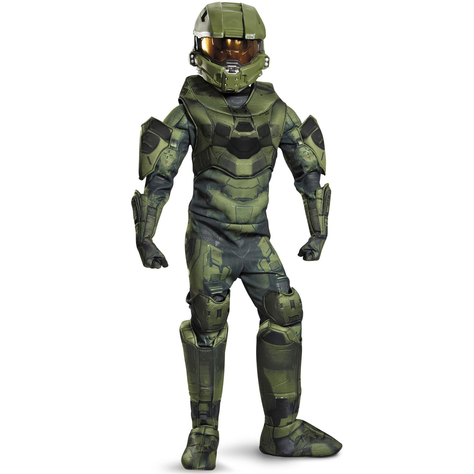 Master Chief Classic Muscle Halo Halloween Costume Boys Camouflage XL 14-16 
