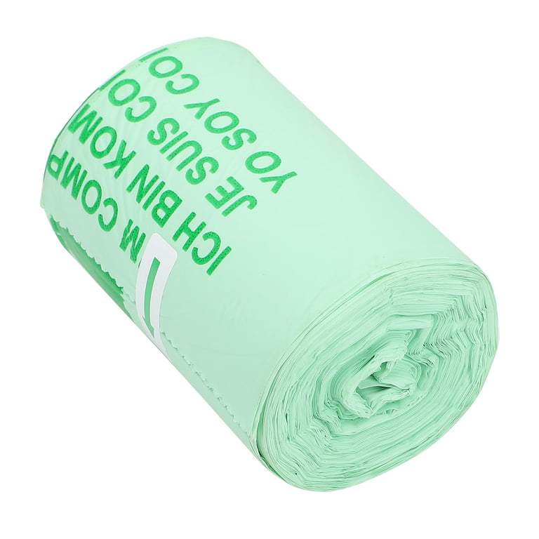 50pcs Trash Bags Biodegradable Garbage Bags Compostable Bags Rubbish Bags Wastebasket Liners Bags for Kitchen, Men's, Size: 8L, Green