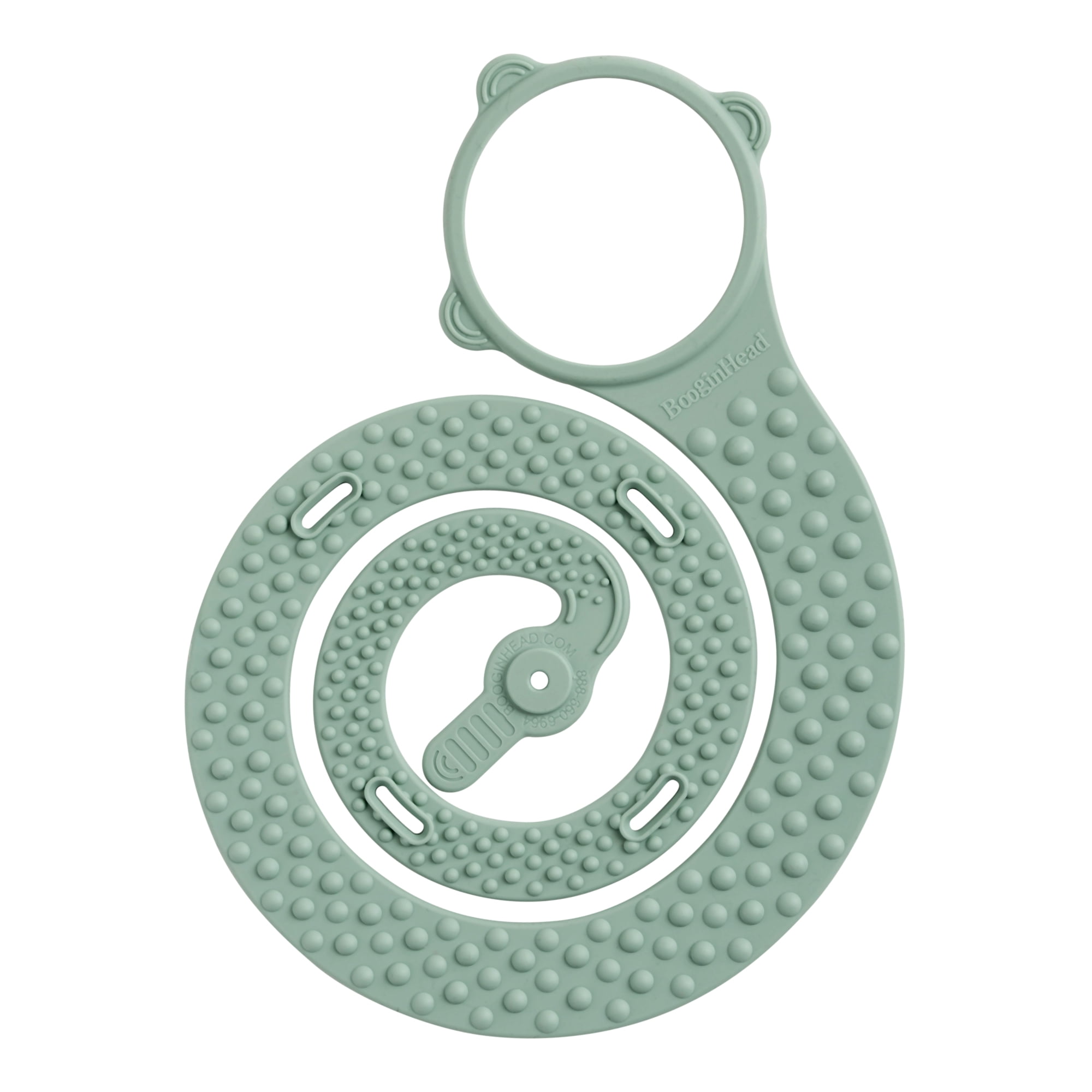 BooginHead 2 oz Silicone SippiGrip Sippy Cup Holder, Infant Toddler Boys Girls, Charcoal Sage Rose