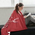 thumbnail image 3 of Manta divertida navideña Hohoho para sofá de 50 x 60 pulgadas, manta personalizada única, suave y acogedora, mantas de franela ligeras y polares, mantas y mantas cálidas y difusas para cama, sofá y, 3 of 7