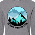 thumbnail image 4 of Inktastic Glacier National Park Montana Mountains Long Sleeve T-Shirt, 4 of 5