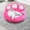 Pink, variant on Cute Paw-Shaped Pet Bed, All-Season Plush Cat and Dog Nest with Removable Washable Cover for Small to Medium Pets