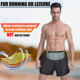 thumbnail image 4 of Riñonera para correr, riñonera para hombre y mujer, riñonera deportiva para entrenamiento en gimnasio, maratón para correr, gimnasio, gris, 4 of 5
