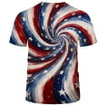 thumbnail image 2 of Rebaike Tie-Dye T-shirt American Flag Graphic Tee Shirt, 2 of 7