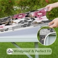 thumbnail image 6 of Pioneer Flower Floral Print Pattern Square Fitted Tablecloth with Elastic Edge,Square Table Cover,Washable Elastic Table Cover for Home Kitchen Party Decor 36"x36", 6 of 6