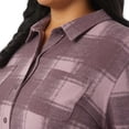 thumbnail image 4 of 32 Degrees Women's 4-way Stretch Soft Button-Up Shirt (Purple, S), 4 of 6