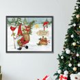 thumbnail image 4 of Pintura de diamante 5D DIY, taladro redondo completo, Kit de gnomo navideño, decoración del hogar, 40x30cm, 4 of 9