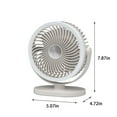 thumbnail image 3 of XGFHYJEH Desk Fan, Box Fan, Small Fan, Box Fans for Home, Desk Fans under $15.00, Small Box Fan, Portable Personal Quiet Electric Fan for Home, Plastic, 3 of 7