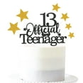 thumbnail image 1 of Cake Topper Pargleev 13 Joven Oficial Negro y Dorado, 1 of 5