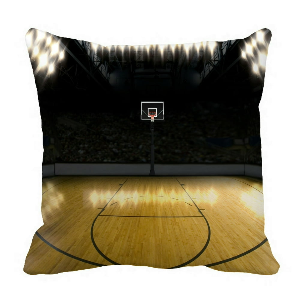 ECZJNT Basketball Court Pillow Case Cover Set 16x16 Inch