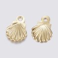 thumbnail image 2 of 1000pcs 304 Stainless Steel Shell golden 7.5x5.5x0.8mm Hole: 0.8mm, 2 of 2