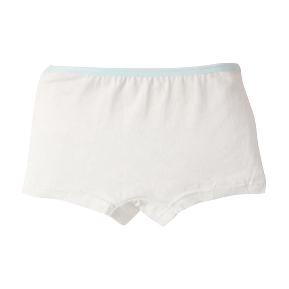 Girls Cotton Underwear, Light Blue Briefs for Toddler & Little Girls Ages 3-8, Soft Tagless and Breathable Everyday Panties,Size 6-8 T