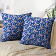 thumbnail image 3 of LALILO Throw Pillow Covers Kaleidoscope Ethnic With Blue Navy Cushion Cover 18" x 18", 3887 Pack, 3 of 6