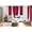 Burgundy, variant on 100% Blackout Window Curtain Drapes For Bedroom Living Room Burgundy Color Room Darkening NOA 2 panels 35" wide X 84" long