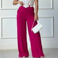 thumbnail image 3 of Solid Color Loose Pleated Wide-leg Casual Pants, 3 of 10