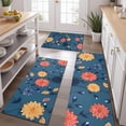thumbnail image 2 of Pioneer Flower Floral Print Pattern Kitchen Rugs Sets Of 3,Kitchen Runner Rugs Non Skid Washable,Decorative Kitchen Floor Mats for Kitchen,Sink,Laundry,17"x30"+ 17"x47" + 17"x59", 2 of 6