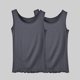 thumbnail image 1 of Puntoco Tops sin mangas para mujer Camiseta sin mangas de cuello redondo de color sólido de moda informal grande de verano para mujer, 1 of 3