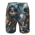 thumbnail image 3 of Pofeuu Cute Skeletons Figurines Prin Men's Swim Trunks Quick Dry Bathing Suit Swimming Board Shorts Mesh Lining Beach Swimwear-Large, 3 of 6