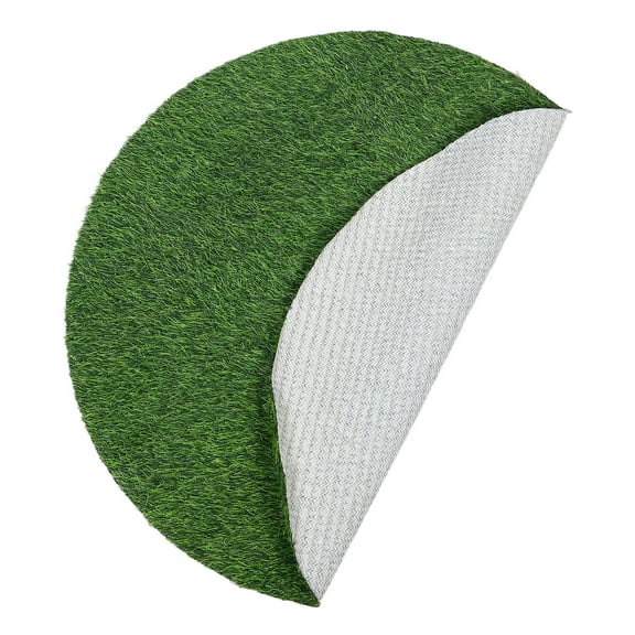 OUNONA Synthetic Artificial Grass Turf Mat for Manhole Cover with Realistic Appearance and Durable Design