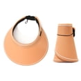 thumbnail image 1 of Sombreros con visera para mujer, ala ancha, gorra de golf plegable para mujer, sombrero de playa para mujer, sombrero de viaje con protección UV, sombrero plegable para el sol, 1 of 5
