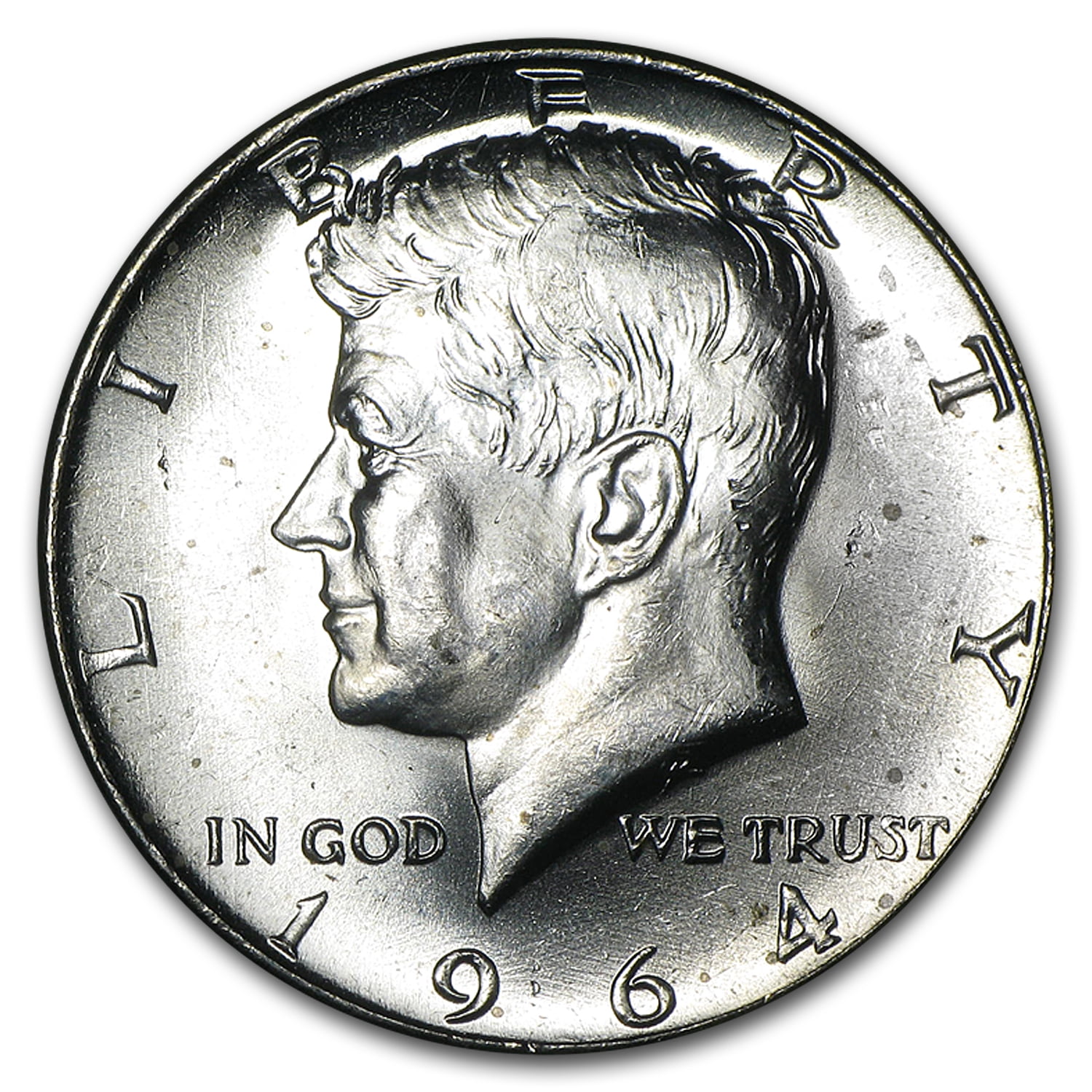 1964 Silver Kennedy Half Dollar 20-Coin Roll Avg Circ Half Dollar Very Good P & D 