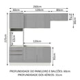 thumbnail image 3 of Cocina Integral Completa Modular Madesa Lux 260cm BG 03, 3 of 5