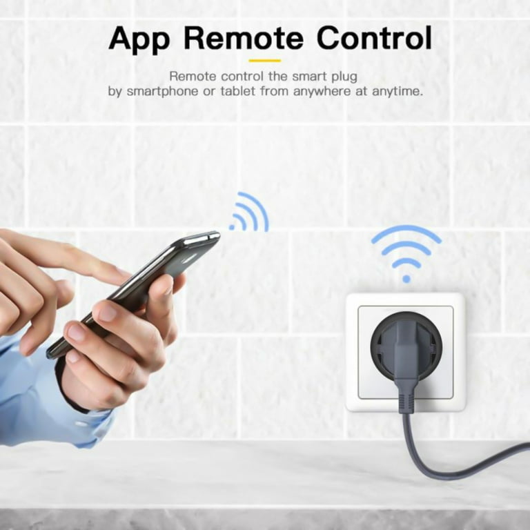 Smart Socket 16A With Power Metering Tuya Smart Mobile Control Bluetooth  Smart Germany Socket Type F With CE ROHS, Wall Sockets